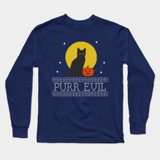 Purr evil Long Sleeve T-Shirt